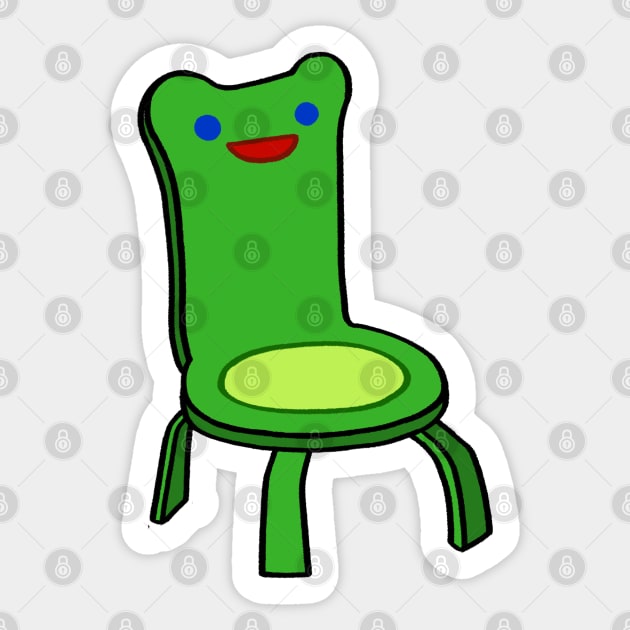 AC froggy chair Sticker by ballooonfish